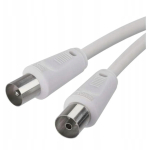 TV TV antenni kaabel RF, 5m, pistik - pesa, valge EMOS