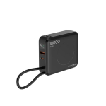 Gembird Powerbank 10000mAh 1xUSB-C/1xUSB-A 20W Traadita 15W Must