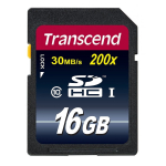Transcend TS16GSDHC10 m&auml;lukaart 16 GB SDHC NAND Klass 10