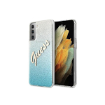 Guess GUHCS21MPCUGLSBL S21+ G996 blue/blue hardcase Glitter Gradient Script