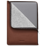 Woolnut Leather Folio protective case 16" MacBook Pro, cognac