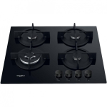 Whirlpool AKT 625/NB1 Must Sisseehitatud 59 cm Gaas 4 tsoon(id)