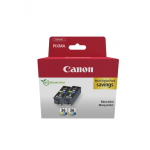 Canon 1511B025 tindikassett 2 tk Originaal Must, Ts&uuml;aan, Magenta, Kollane
