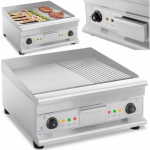 Royal Royal Catering Grill double smooth, grooved with fat drawer 230 V 2x 3200 W