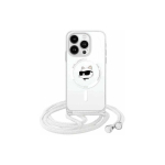 Case Case Karl Lagerfeld KLHMP15XHCCHNT iPhone 15 Pro Max 6.7" hardcase transparent IML Choupette Head & Cord Magsafe