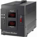 PowerWalker AVR 1500 SIV FR pingeregulaator 2 vahelduvvoolu kontakt 110-280 V Must