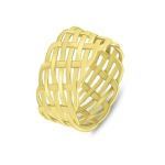 Brilio Brilio Silver Brilio Silver Solid Gold Plated Ring RI065Y