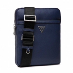Guess , Certosa, Leather, Crossbody Bag, Blue, HMCERT, 19.5 x 22.5 x 132 cm, Women Women
