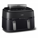 Philips 5000 series NA551/00 frit&uuml;&uuml;r Kahekohaline 9 l Eraldiseisev 2750 W Kuuma&otilde;hu frit&uuml;&uuml;r Must, H&otilde;be