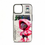 Apple Apple iPhone 14 PC silikoonkott Spider Sense valge-roosa