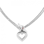 Tommy Tommy Hilfiger Luksuslik kahekordne kaelakee s&uuml;damekujulise rippuvaga &bdquo;Toggle Heart&ldquo; 2780967