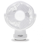 Rechargeable Rechargeable fan with clip | AD 7335 | Table Fan | 6 W | Diameter 12.7 cm | Number of speeds 3 | Oscillation | White