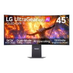 LG 45GX950B-B PC lamekuvar 114,3 cm (45") 5120 x 2160 pikslit 5K Ultra HD OLED-ekraan Must
