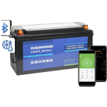 EUROPOWER LFP seeria LiFePO4 aku 12.8V 150Ah Bluetooth, k&uuml;ttevaip (Kasutusaeg ~2000 ts&uuml;klit)