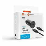USB-C USB-C auto laadija 20W + USB-C/USB-C kaabel | FIXCC20N-CC-BK
