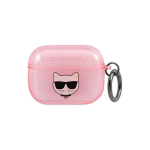 Karl Karl Lagerfeld Protective case KLA3UCHGP Glitter Choupette AirPods 3 pink