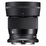 Sigma 56mm / f 1.4 DC DN C MILC (Peeglita vahetatavate objektiividega kaamera) Telefoto-objektiiv Must