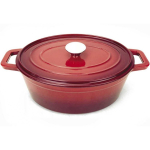 Hendi Enameled cast iron pot 3.4 l red