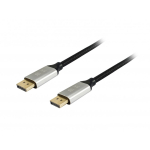 Equip 119261 DisplayPort-kaabel 1 m Alumiinium, Must