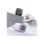 USAMS Ład. network CC254 30W GaN USB-C/USB-A Fast Charging HC Series black/black CC254TC01