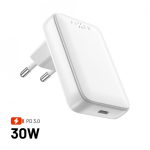 FIXED Slim USB-C Travel Charger, GaN, PD support, 30W
