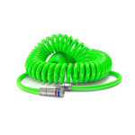 Spiral Spiral hose with connectors CEJN Esafe 6.5x10mm 4m, green