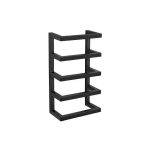 Lacquered Lacquered steel towel rack, matt black, FONDIRO, WENKO