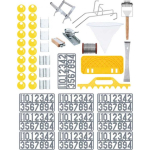 Wiesenfield Beekeeping tool set, wire tensioner, belt numbers for hives - 45 pcs.