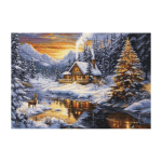 luca luca S ristpiste komplekt "Talve&otilde;htu m&auml;gedes" 51 x 35 cm SB721