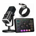 FIFINE AmpliGame KS5W Komplekt | AM8 mikrofon | SC3 m&auml;ngimismikser | L9 XLR kaabel