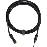 Fuj:tech 3,5 mm TRS uros &ndash; 3,5 mm TRS naaras jatkokaapeli, 2 m, musta