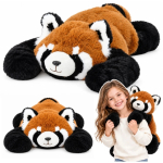 Lean Lean Toys Pehme m&auml;nguasi - punane panda, 60 &times; 35 &times; 18 cm