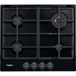 Whirlpool TGML 661 NB Must Sisseehitatud 58 cm Gaas 4 tsoon(id)