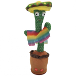 Extralink TOYS ZABAWKA KAKTUS Z SOMBRERO TA?CZ?CY?PIEWAJ?CY DLA DZIECI LED USB