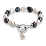 Jwl Jwl Luxury Pearls Right two-tone pearl bracelet JL0317