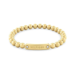 Tommy Tommy Hilfiger Women's Gold Plated Bead Bracelet Metal Beads 2780935