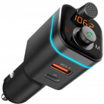 Retoo FM edastaja koos MP3 laadijaga USB SD Bluetooth LCD-iga