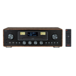AKAI AM-100 RHAPSODY Stereo s&uuml;steem 30W RMS, Bluetooth 5.0, DAB+/FM, CD/USB, AUX, pruun must
