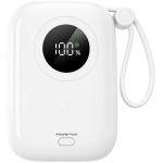 "Powerton "Powerton ENERGY Valge EDITION" v&auml;line aku 10000mAh, 2x USB-C, 22,5W, sisseehitatud kaablid, valge