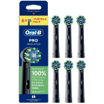 Oral-B hambaharja vahetatavad otsikud must Pro CrossAction 6 tk (015424)