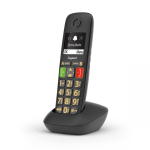 Gigaset E290HX Digitaalse juhtmeta tehnoloogia (DECT) telefon Must