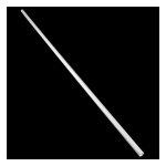 Bitspower Crystal Link Tube 16/14mm - 1000mm, Wei&szlig;