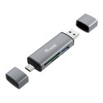 Equip 245460 kaardilugeja USB 3.2 Gen 1 (3.1 Gen 1) Type-A/Type-C Hall