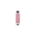 Transcend ESD310 2 TB USB A-t&uuml;&uuml;bi &uuml;leminek USB C-t&uuml;&uuml;bile 3.2 Gen 2 (3.1 Gen 2) Roosa