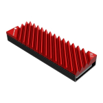 Jonsbo M.2-3 RED arvuti jahutuss&uuml;steem SSD-draiv K&uuml;tteseade/radiaator Must, Punane 1 tk