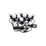 10x0.5W 10x0.5W light bulb garland, 3000K, 5m