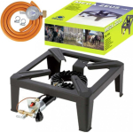 MEVA Industrial gas stove stool MEGA ZEUS 7kW 40x40cm with flame and piezo igniter