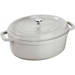 Pot Pot żeliwny ovalny Staub - 3.2 ltr, White truffle