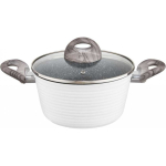 Pot Pot with coating Qualum Basic Stone Edition Wavy 28 cm AMBITION