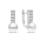 Brilio Brilio Silver Brilio Silver Unique silver earrings with pearls and zircons EA941W